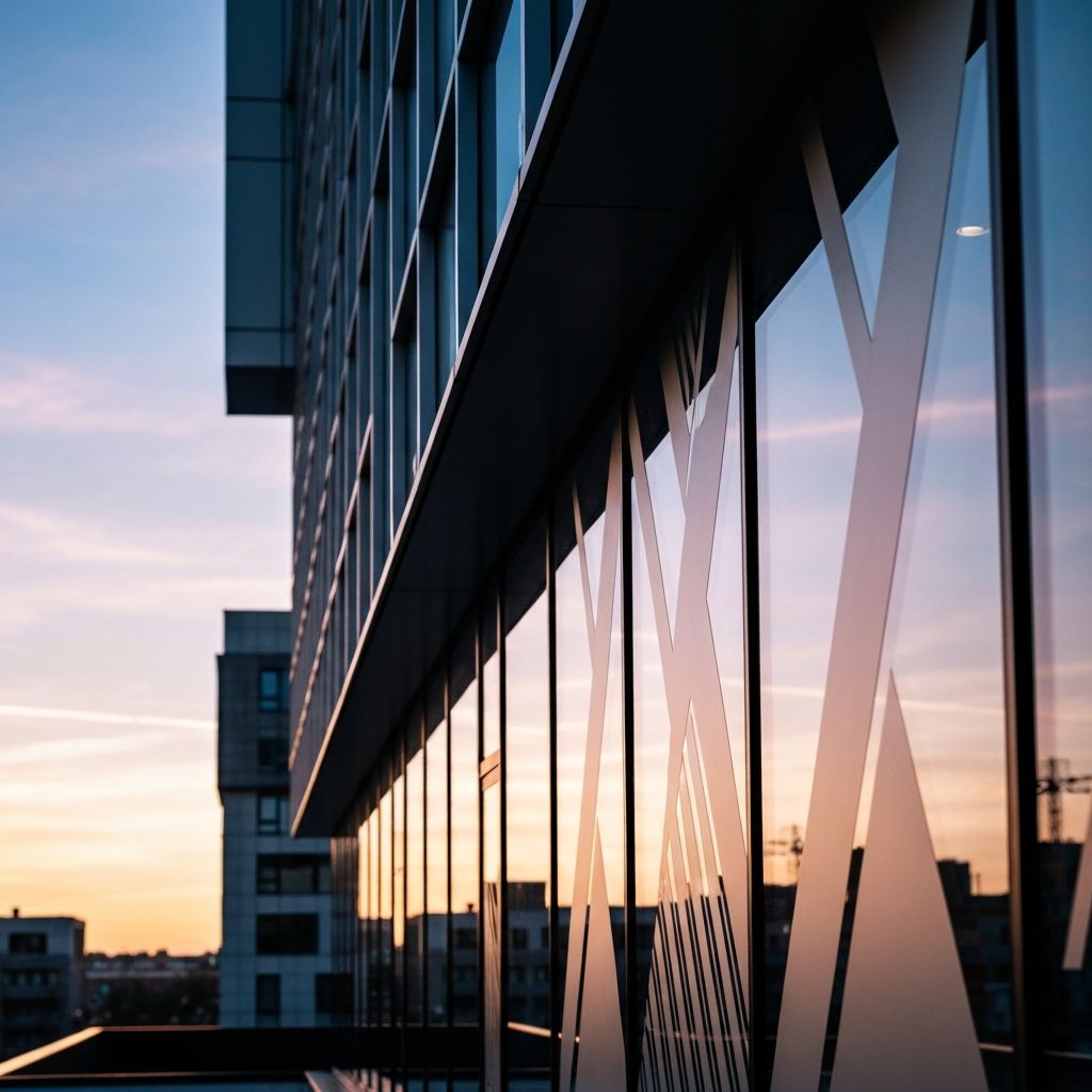 Scales of justice on a polished desk with warm lighting